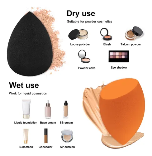 112 Pieces Professional Makeup Sponge Set,latex2