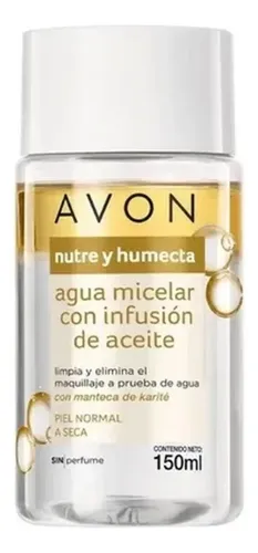 Avon Agua Micelar Bifasica Limpieza Facial Con Aceite