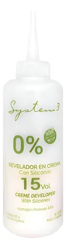 Decolorante System 3 Oxidante En Crema Con Siliconas Tono 15 vol. para cabello x 90g