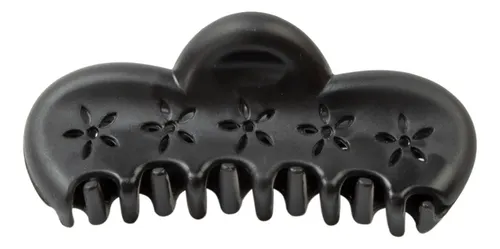 Broches de Pelo Iko Shop Flor Calada Nylon Negro Pack 12 Piezas