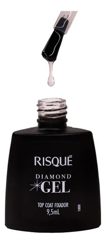 Risque Esmalte Top Coat Diamond Gel (clásico )