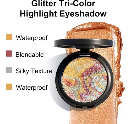 Paleta De Sombras Desert Sunset Glitter U-shinein