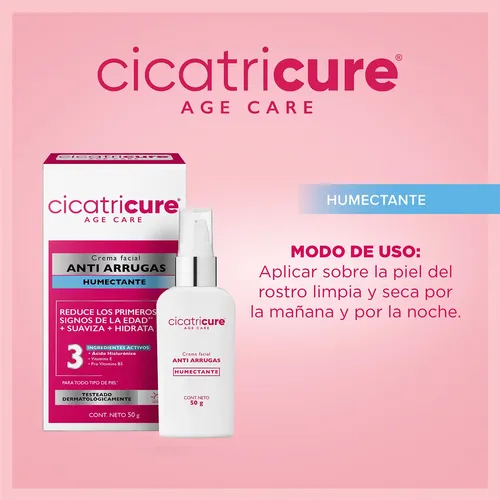 Cicatricure Age Care Antiarrugas Humectante Crema Facial 50g