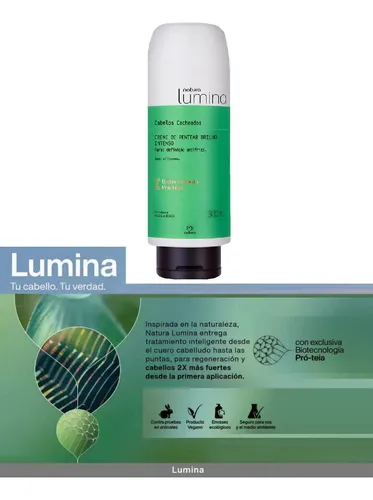 Crema Para Peinar Cabello Rizado Y Rulos Lumina Natura