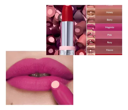 Avon Hydramatic Labial Mate Con Acido Hialuronico Color Magenta