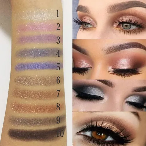 Paleta Glitter Eyeshadow De 10 Colores