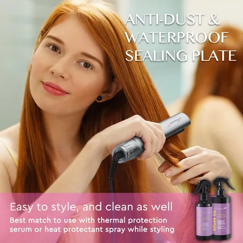 Plancha Para Cabello Lanvier 2 En 1 Nano Cerámica