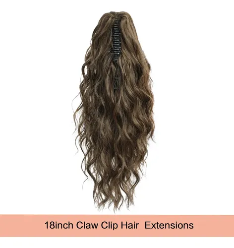 Extensiones De Cabello Rizado Largo Para Coleta 18 Piezas