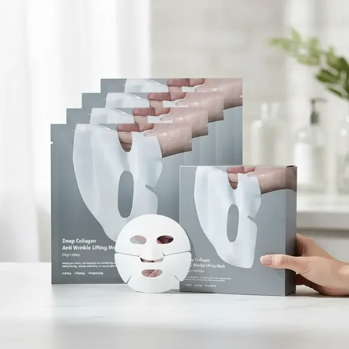 Pack X4 Mascarilla Absorbible Colágeno Antiarrugas Koec