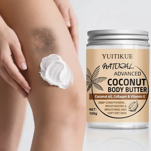 Crema Corporal De Coco Natural Con Aceite Y Colágeno Deep Moist C