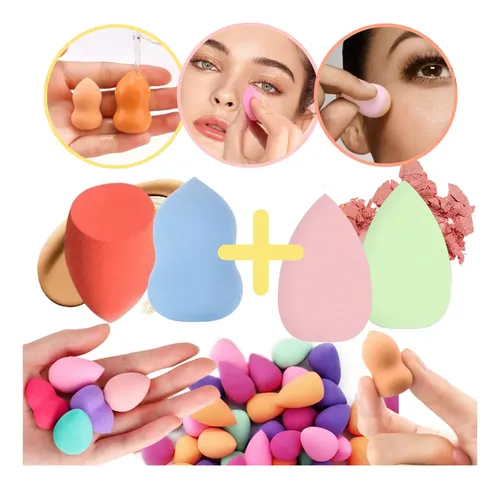 Set X4 Esponjas Mini Blender Para Maquillaje