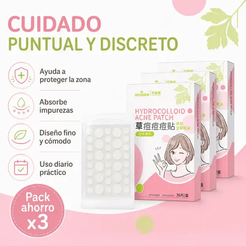 Parches Hidrocoloides Acne Artemisa 3 Cajas 108 Pzs
