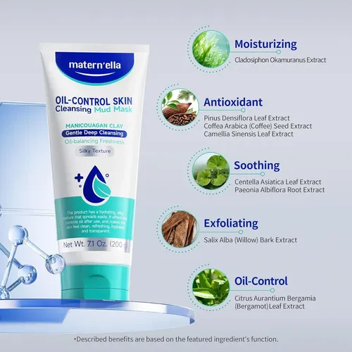 Mascarilla Facial De Arcilla Purificante Matern’ella 210g