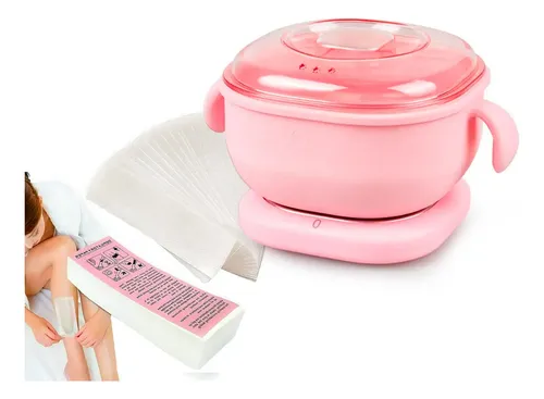 Gastromena Kit Depilación Calentador Silicona Colapsable 100 Tiras