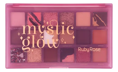 Paleta De Sombras De Ojos Mystic Glow Ruby Rose Sombra Colorida