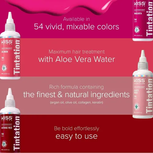 Coloración Semipermanente Red By Kiss Tintation Con Base