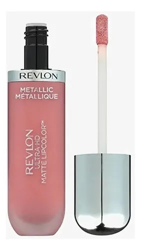 Labial Revlon Ultra Hd Matte Metallic Gleam Tono 690 Acabado Metálico Color GLEAM (690)