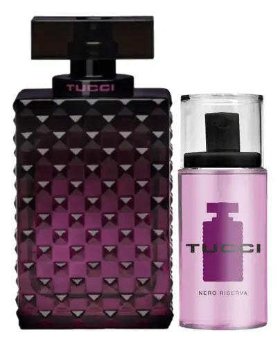 Set Perfume Tucci Nero Riserva 100 ml y Body Splash 75 ml Orientales Gourmand