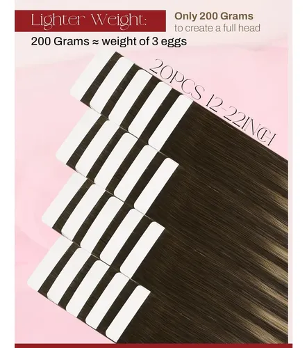 Extensiones De Pelo Con Cinta Moresoo 18 In Remy Balayage