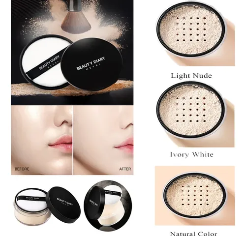 Polvo Fijador Traslucido Volátil Maquillaje Impermeable
