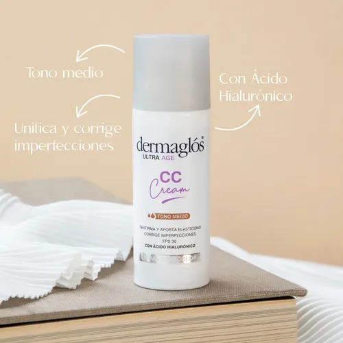 Dermaglos Ultra Age Cc Cream Facial Tono Medio Fps30 X50g