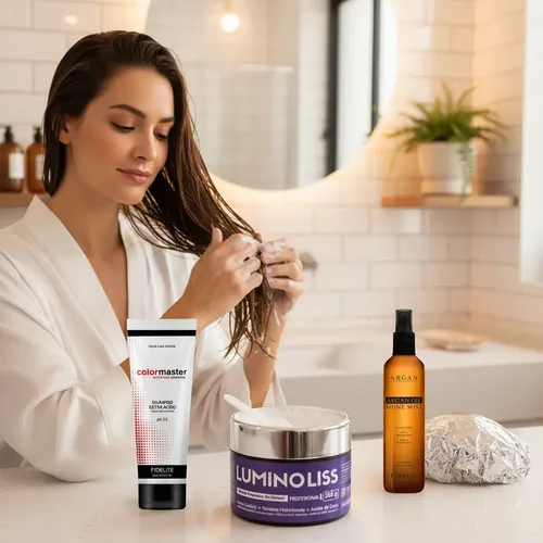 Kit Alisado Progresivo Luminoliss + Shampoo Y Brillo Peinar