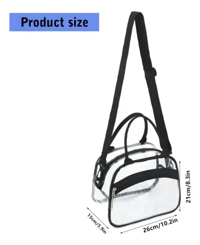 Neceser Transparente Simple – Negro
