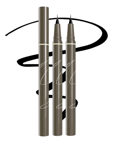 Delineador Líquido Ultrafino Brenqe 2x Negro Secado Rápido
