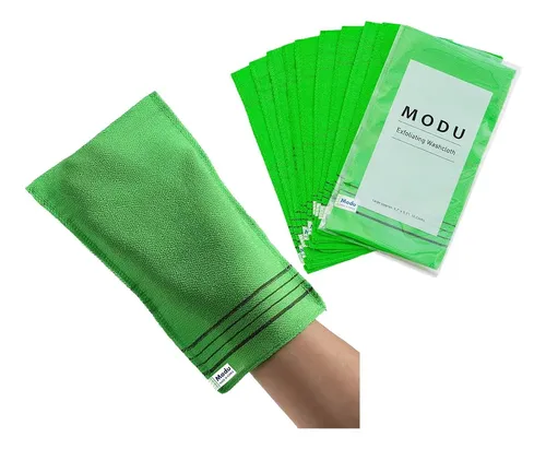 Guante Exfoliante Modu Coreano 10 Pzas Green