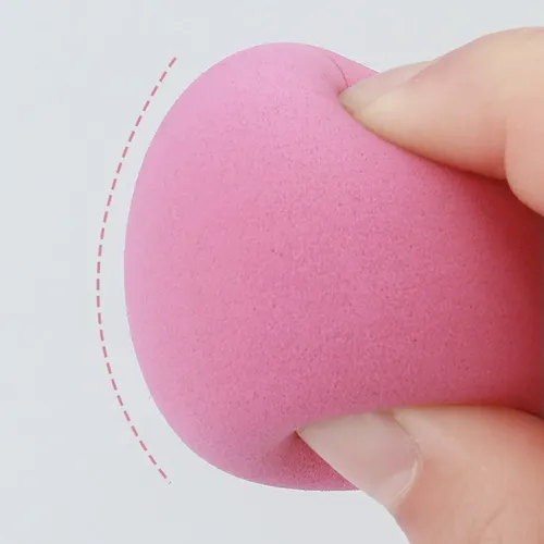 1set 4 Esponjas Maquillaje Con Estuche Plástico A *2