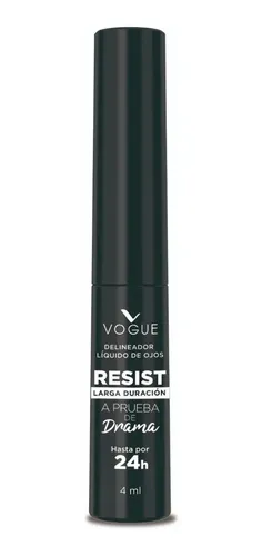 Delineador Liquido Ojos Resist 4ml Vogue Color Negro