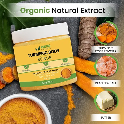 Exfoliante Corporal De Cúrcuma – Exfoliante Natural Hecho A.