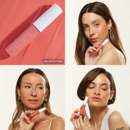 Holista Skincare Blush Rubor Líquido 8 Ml Tono Del Maquillaje Salmon Pink