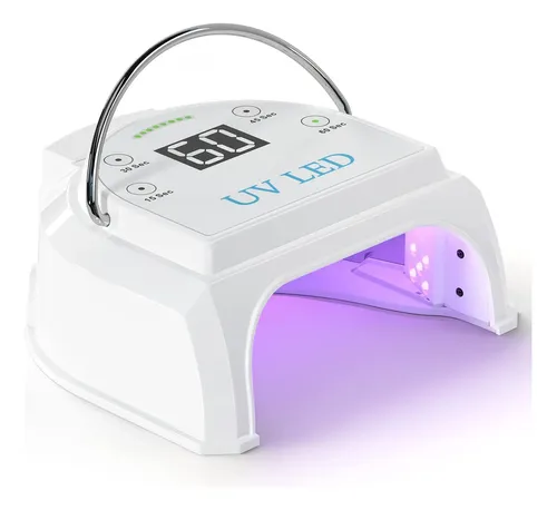 Lámpara Uv Led Uñas 80w Recargable Portátil Blanca