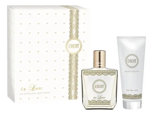 Perfume Cocot Mujer In Love 50ml + Loción Corporal 100g Floral Frutal