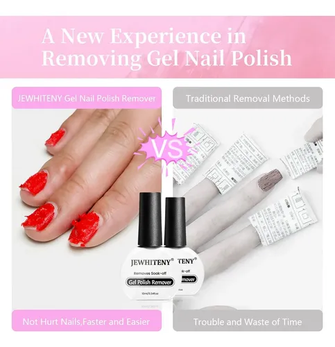 Set Removedor De Esmalte En Gel Jewhiteny 2x10ml +