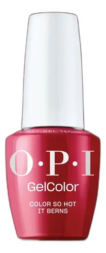 Opi Gel Color Intelli Color So Hot It Berns Semi X 15 Ml Rojo Oscuro