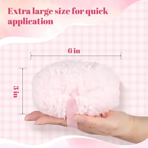 Esponja De Polvo Joly 15cm Aplicador Grande Para Cuerpo Ros