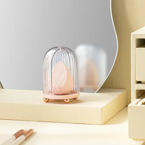 Soporte Para Esponjas De Maquillaje Beauty Egg Box Powder Pu