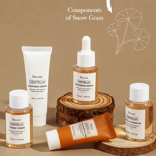 Set Cuidado Facial Dolanjn Centella 5 Pasos