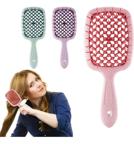 Cepillo Y Peine Para Cabello Rizado Y Extensiones