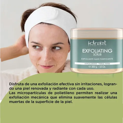 Exfoliante Facial Corporal Gel Suave Idraet Limpieza 300 Gr