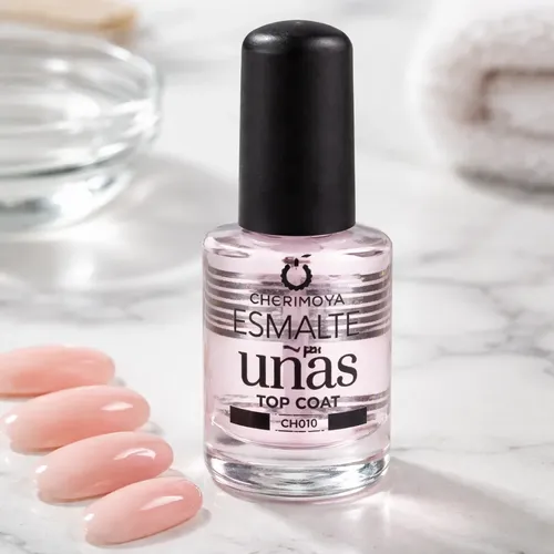 Esmalte Uñas Top Coat Cherimoya Manicura Uñas 10ml