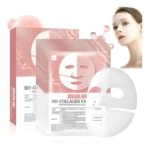 Pack 3 Mascarilla Facial Absorbible Biocolágeno Viral Tiktok