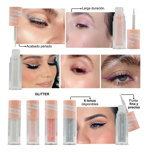 Delineador Liquido Glitter Shiny Sweet Girl Tei