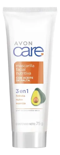 Mascarilla Facial Nutritiva 3 En 1 Aceite De Palta Avon Care