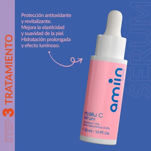 Serum Facial Acido Hialuronico Vitamina C Amiin Idraet 30 Ml