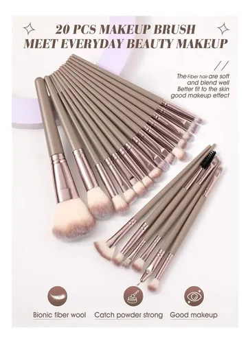 ~ Set De 52 Piezas De Maquillaje, Brochas Y Accesorios ~!