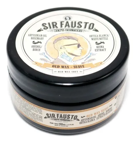Cera Pomada Sir Fausto Old Wax Suave Para Pelo X100ml