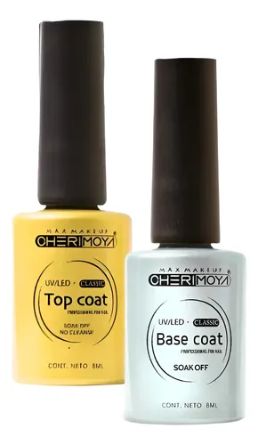 Base Coat Y Top Coat Cherimoya Esmalte Semipermanent Clasica